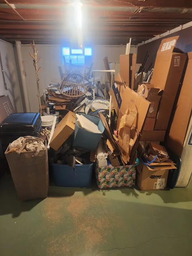 Roll-off dumpster container at job site for 2 Yard Dumpster Rental in Somerset